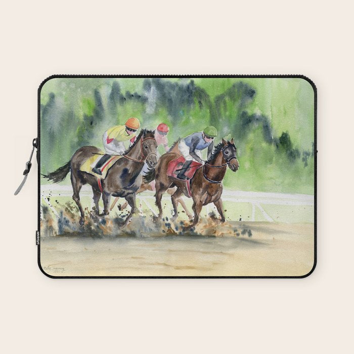 Horse Racing 2 Laptop Sleeve Gallery Image 1