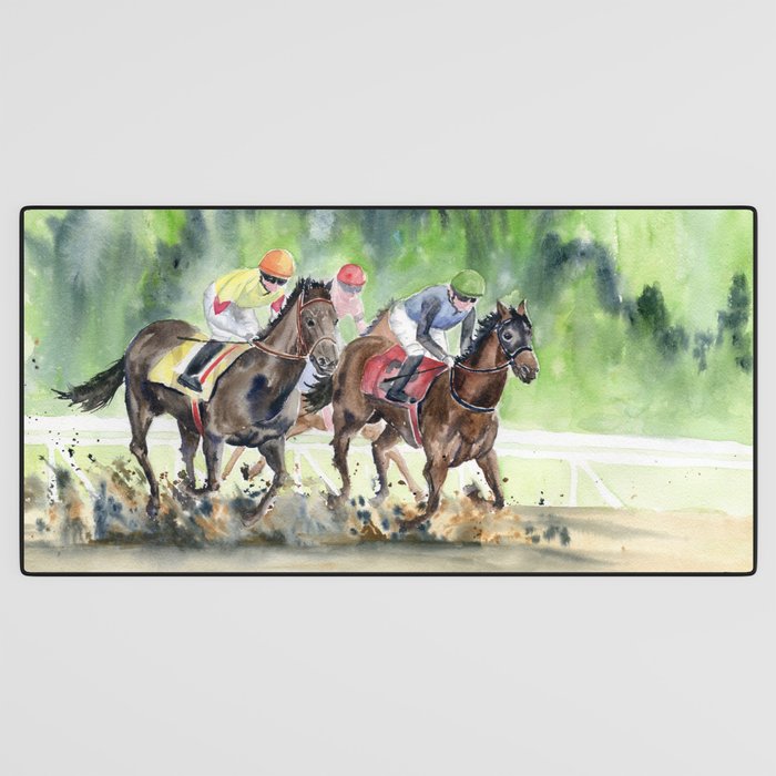 Horse Racing 2 Desk Mat Gallery Image 3