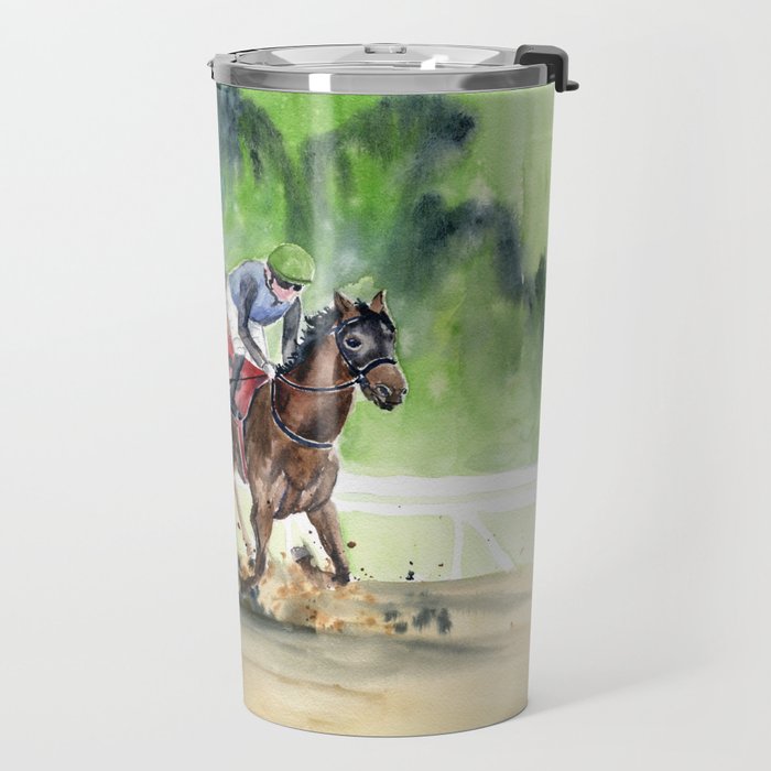 Horse Racing 2 Travel Mug Gallery Image 2