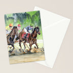 Horse Racing 2 Stationery Card Gallery Image 2