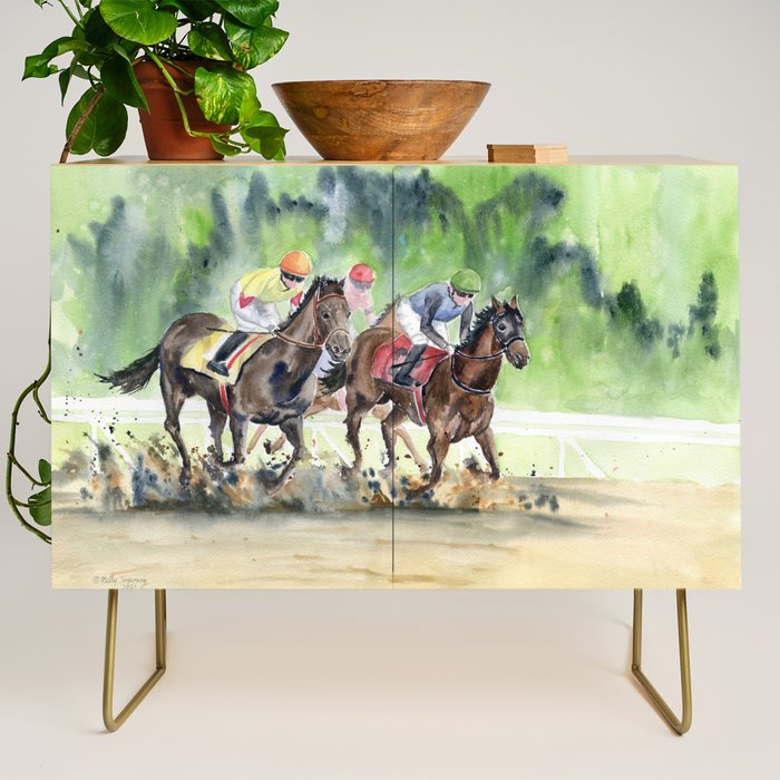 Horse Racing 2 Credenza Gallery Image 1