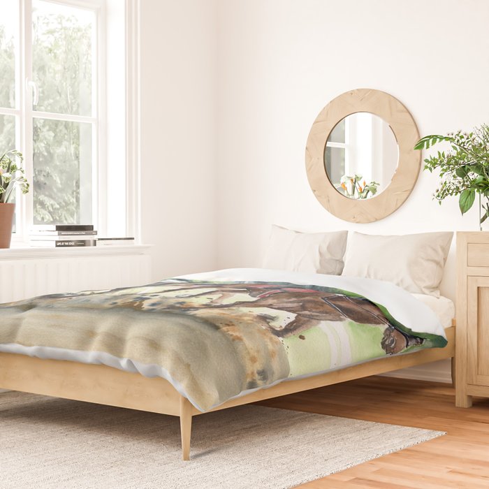 Horse Racing 2 Duvet Cover Gallery Image 2