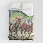 Horse Racing 2 Duvet Cover Gallery Image 6