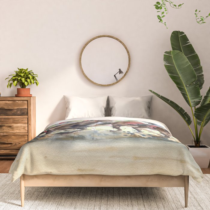 Horse Racing 2 Comforter Gallery Image 3