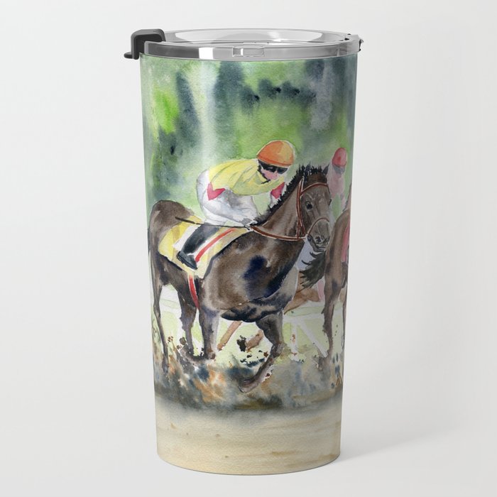 Horse Racing 2 Travel Mug Gallery Image 3