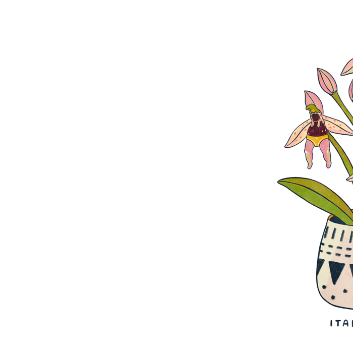 Italian Orchid Cute Botanical Illustration Coffee Mug Gallery Image 2