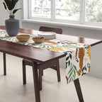 Spring Cheetah Pattern I - Green and Yellow Table Runner Gallery Image 2
