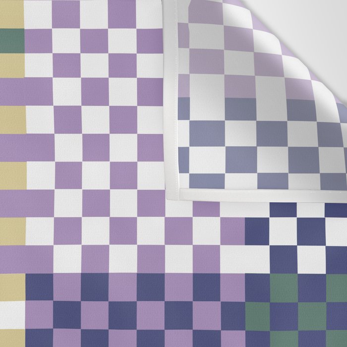 Bold colors block grid C Wall Tapestry Gallery Image 3