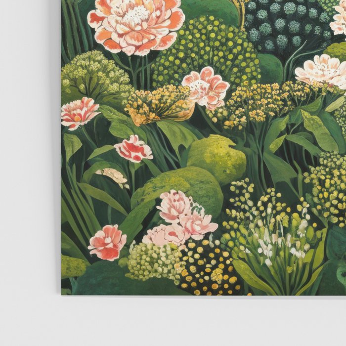 Maximalist Art Botanical Poster Flower Print Polkadot Pattern Floral Art Forest Wall Art Pastel Art Poster Gallery Image 3
