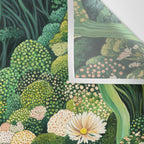 Maximalist Art Botanical Poster Flower Print Polkadot Pattern Floral Art Forest Wall Art Pastel Art Wall Tapestry Gallery Image 3