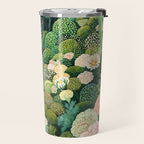 Maximalist Art Botanical Poster Flower Print Polkadot Pattern Floral Art Forest Wall Art Pastel Art Travel Mug Gallery Image 2