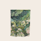 Maximalist Art Botanical Poster Flower Print Polkadot Pattern Floral Art Forest Wall Art Pastel Art Wall Hanging Gallery Image 1