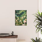 Maximalist Art Botanical Poster Flower Print Polkadot Pattern Floral Art Forest Wall Art Pastel Art Poster Gallery Image 2