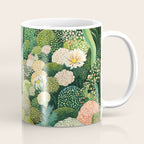 Maximalist Art Botanical Poster Flower Print Polkadot Pattern Floral Art Forest Wall Art Pastel Art Coffee Mug Gallery Image 1