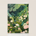 Maximalist Art Botanical Poster Flower Print Polkadot Pattern Floral Art Forest Wall Art Pastel Art Stationery Card Gallery Image 2