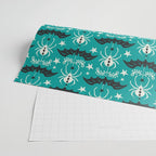 Night Creatures - Teal Wrapping Paper Gallery Image 2