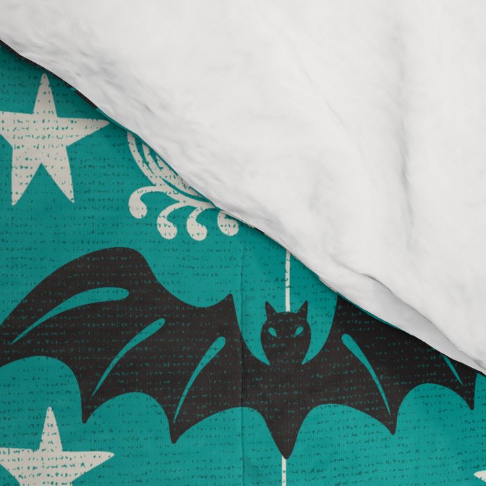 Night Creatures - Teal Comforter Gallery Image 4