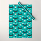 Night Creatures - Teal Wrapping Paper Gallery Image 1