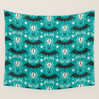 Night Creatures - Teal Wall Tapestry Gallery Image 4
