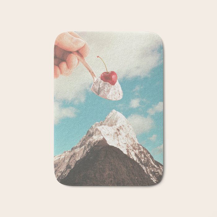Sundae Summit II - Cherry Ice cream Mountain Peak Bath Mat Gallery Image 1