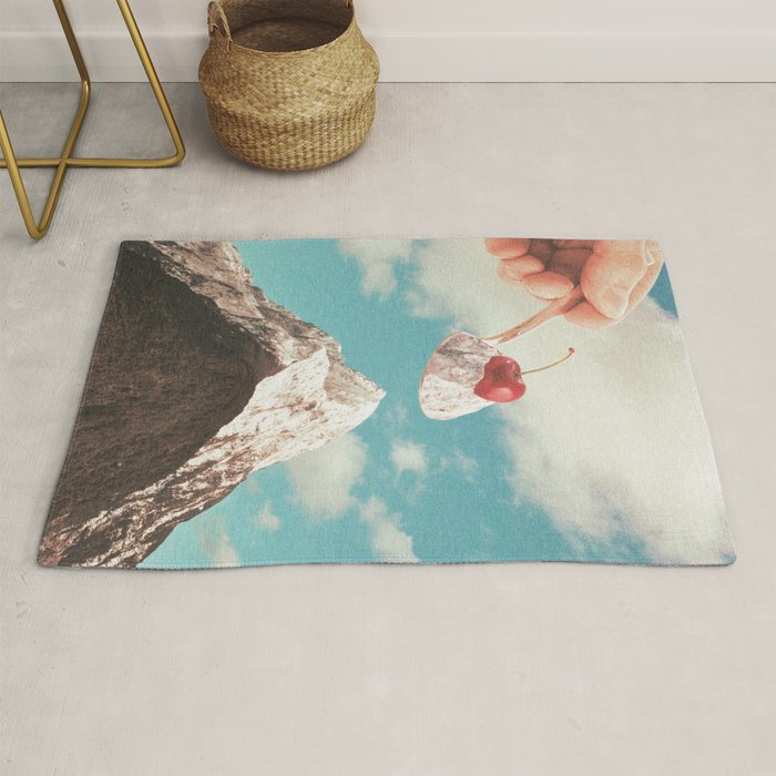 Sundae Summit II - Cherry Ice cream Mountain Peak Rug Gallery Image 1