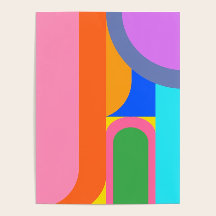 Shape and Color Study 59 Poster Gallery Image 4