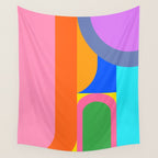 Shape and Color Study 59 Wall Tapestry Gallery Image 4