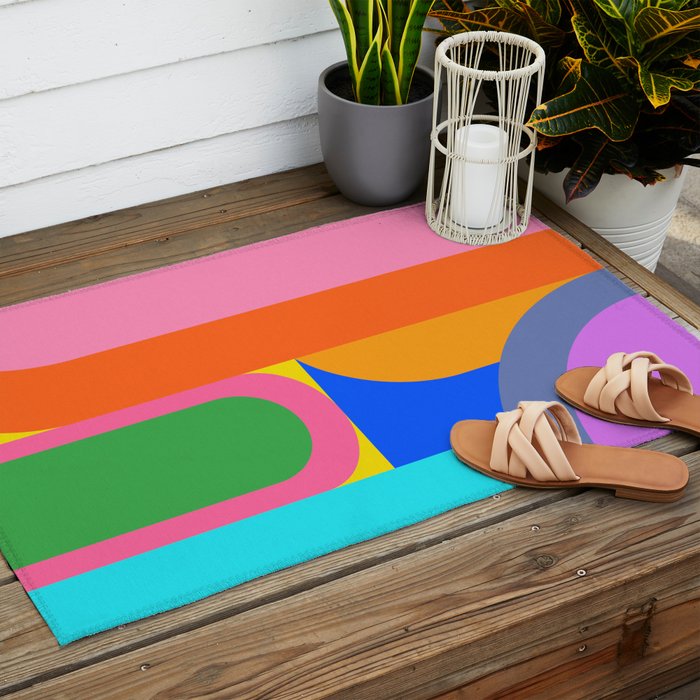 Shape and Color Study 59 Outdoor Rug Gallery Image 2