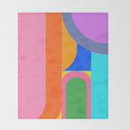 Shape and Color Study 59 Throw Blanket Gallery Image 2