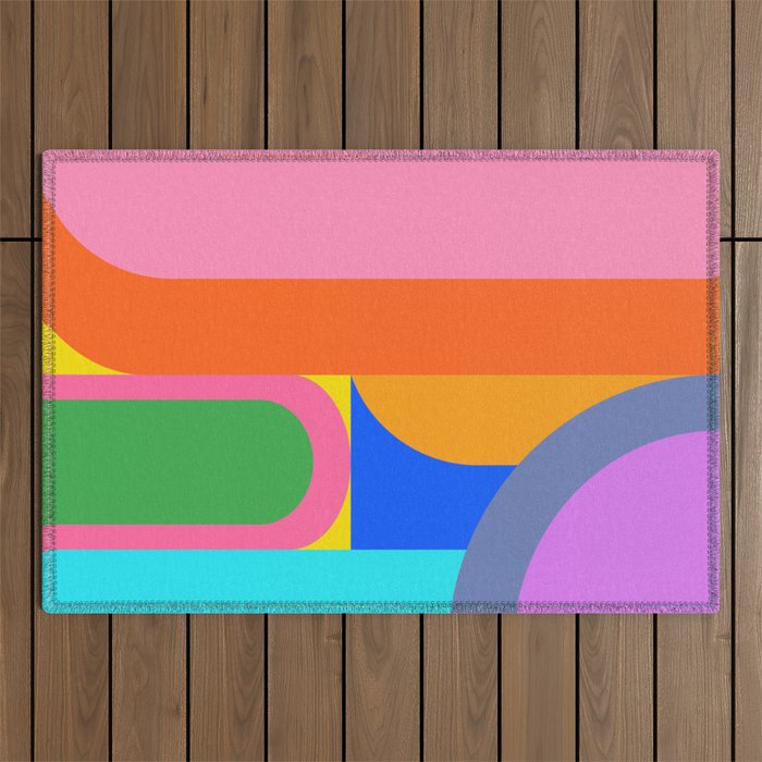 Shape and Color Study 59 Outdoor Rug Gallery Image 1