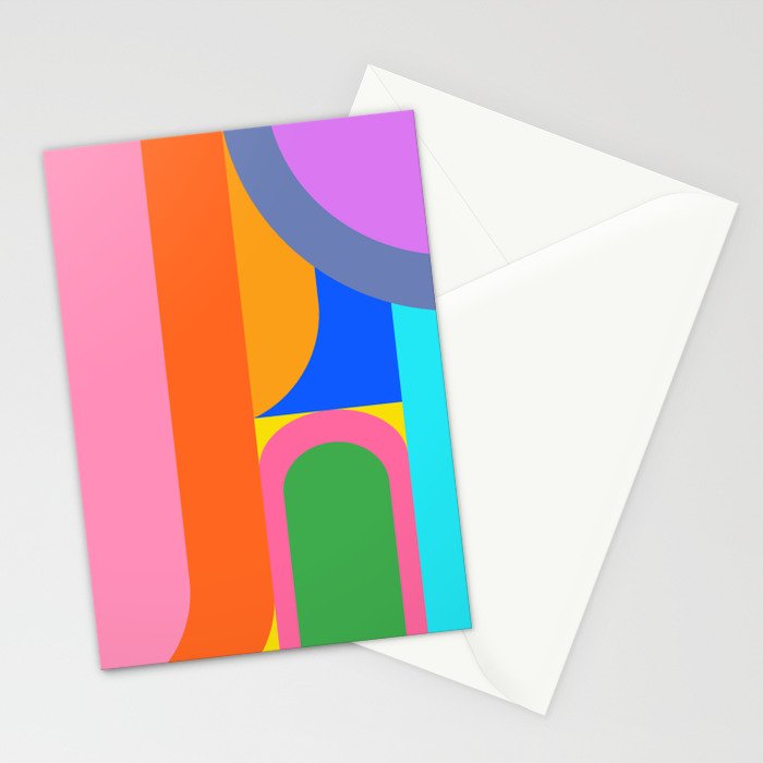 Shape and Color Study 59 Stationery Card Gallery Image 2