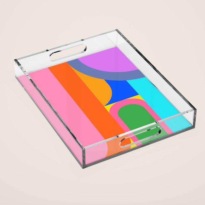 Shape and Color Study 59 Acrylic Tray Gallery Image 1