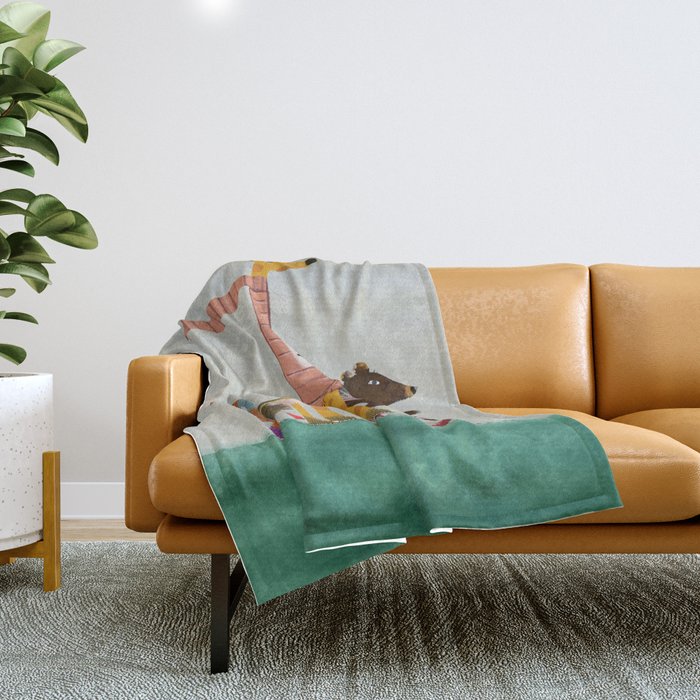 the fun run Throw Blanket Gallery Image 1