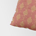 Red and Gold Damask Pattern Ornate Floral Medallions for Luxe Maximalist Pillow Sham Gallery Image 4