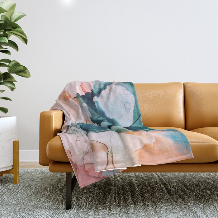 Coral Reef Throw Blanket Gallery Image 1