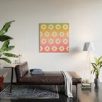 Ombre Rainbow Daisy Pattern Wood Wall Art Gallery Image 2