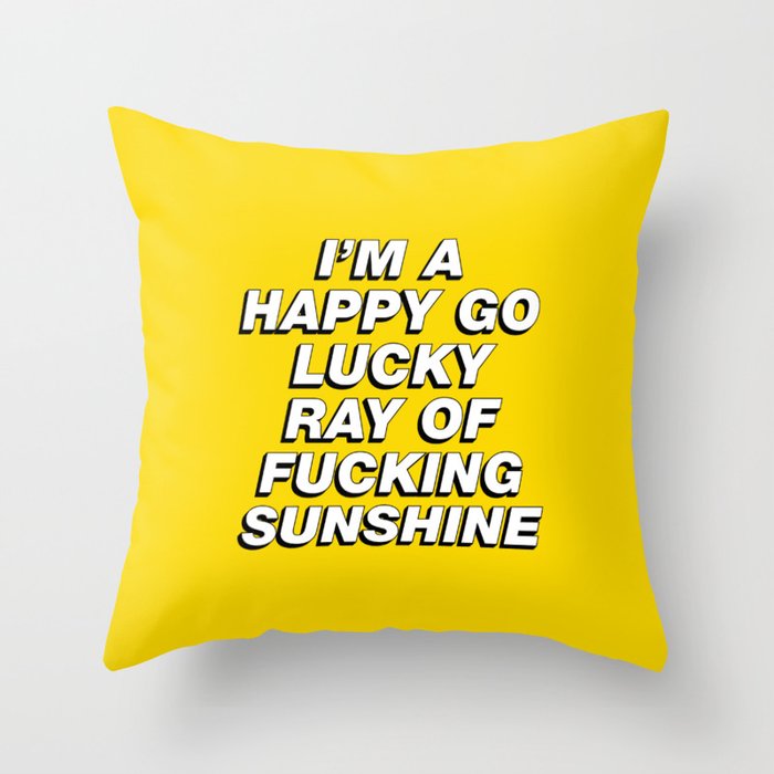 Ray of Sunshine Throw Pillow Gallery Image 1