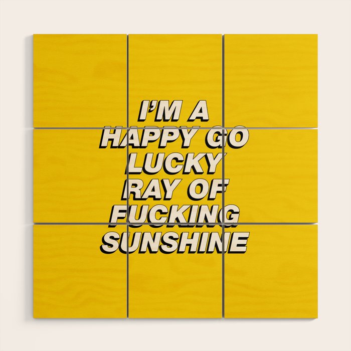 Ray of Sunshine Wood Wall Art Gallery Image 1