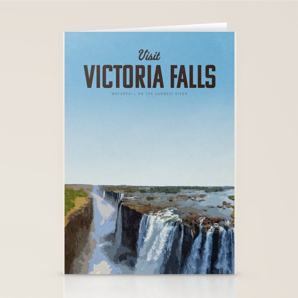 Visit Victoria Falls Stationery Card Gallery Image 1