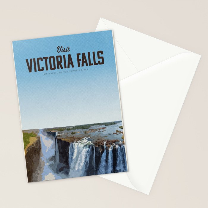 Visit Victoria Falls Stationery Card Gallery Image 2