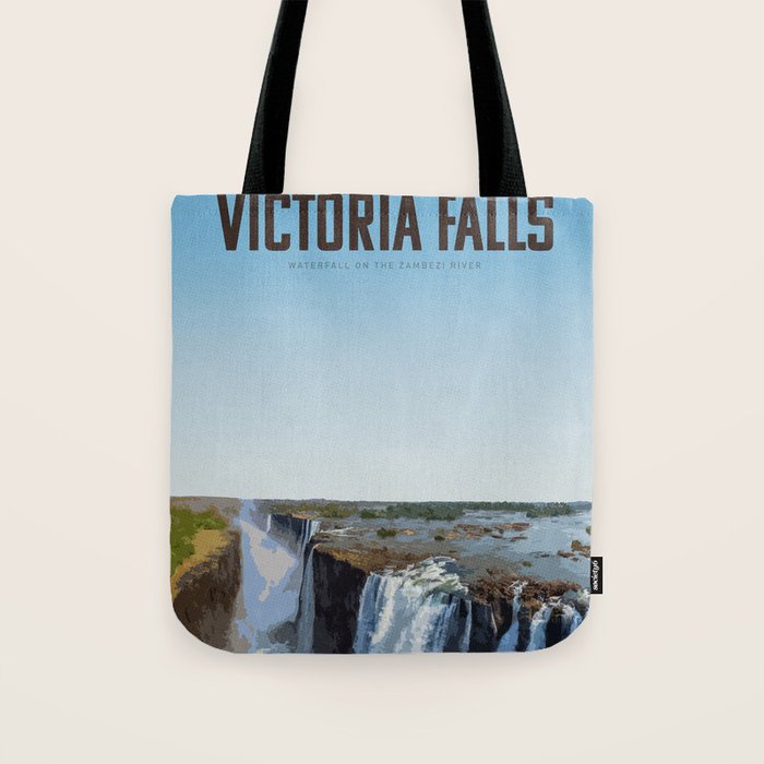 Visit Victoria Falls Tote Bag Gallery Image 1