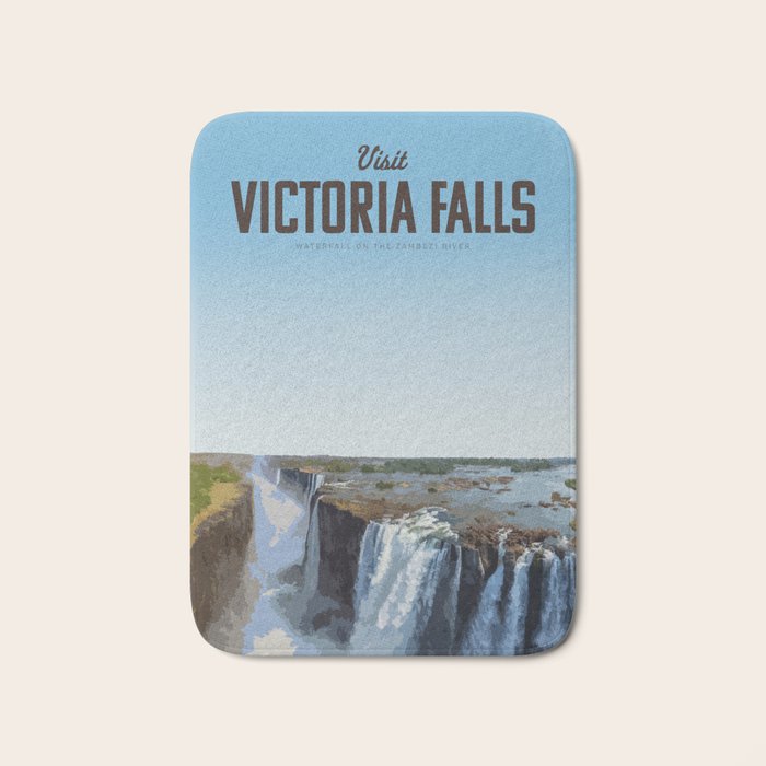 Visit Victoria Falls Bath Mat Gallery Image 1