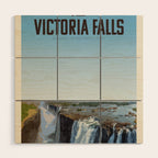 Visit Victoria Falls Wood Wall Art Gallery Image 1