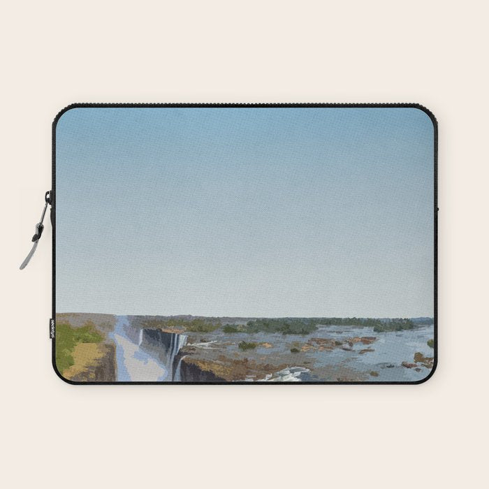 Visit Victoria Falls Laptop Sleeve Gallery Image 1