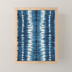 Shibori Indigo Abstract Pattern Japanese Mini Art Print Gallery Image 1