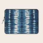 Shibori Indigo Abstract Pattern Japanese Laptop Sleeve Gallery Image 1