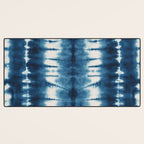 Shibori Indigo Abstract Pattern Japanese Desk Mat Gallery Image 3