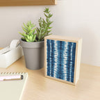 Shibori Indigo Abstract Pattern Japanese Mini Art Print Gallery Image 2