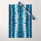 Shibori Indigo Abstract Pattern Japanese Wrapping Paper Gallery Image 1