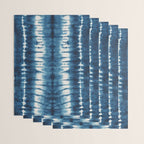 Shibori Indigo Abstract Pattern Japanese Wrapping Paper Gallery Image 3